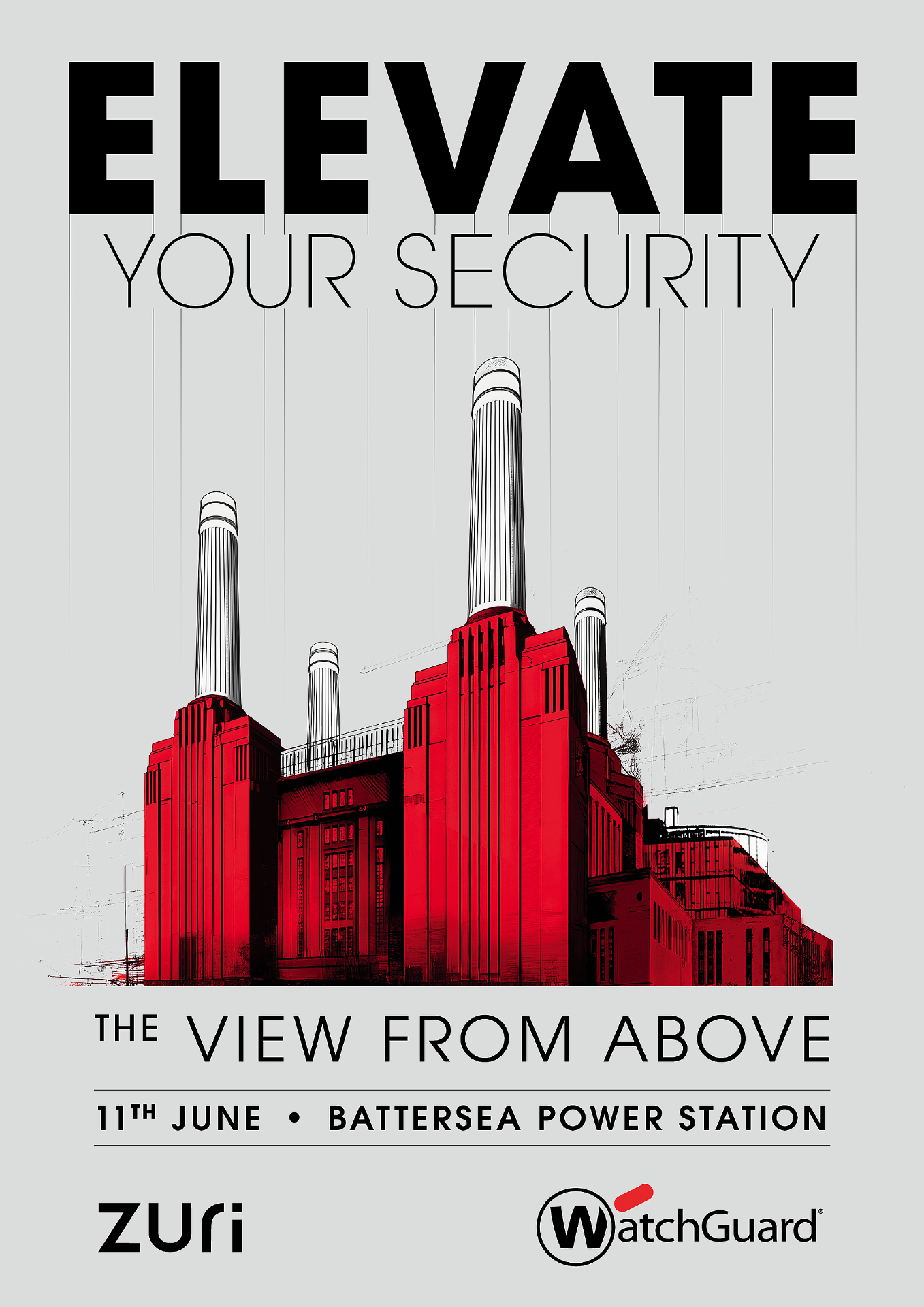 Elevate Your Security — Battersea Power Station poster